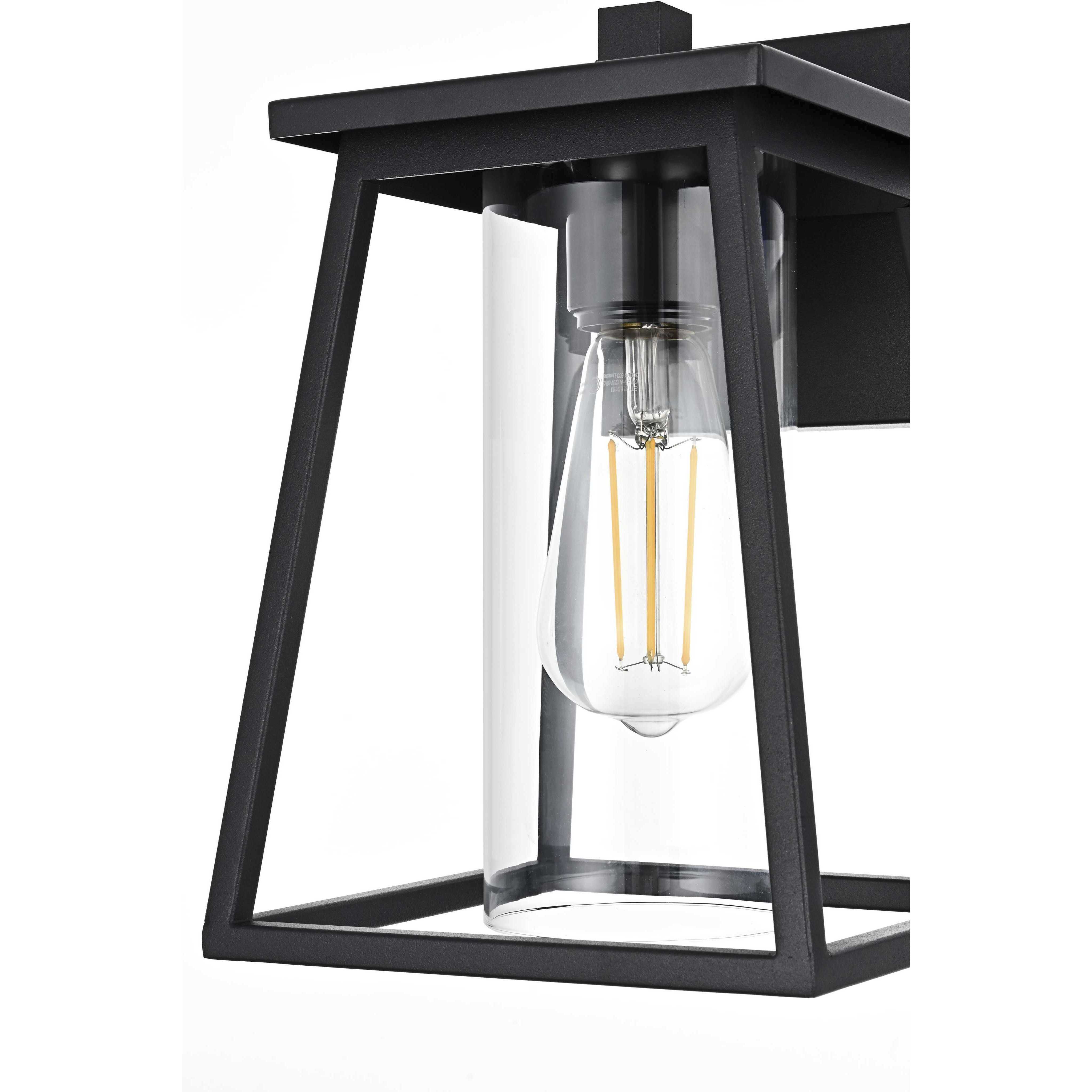 Lambert 1 Light 10.5 inch Black Outdoor Wall Sconce