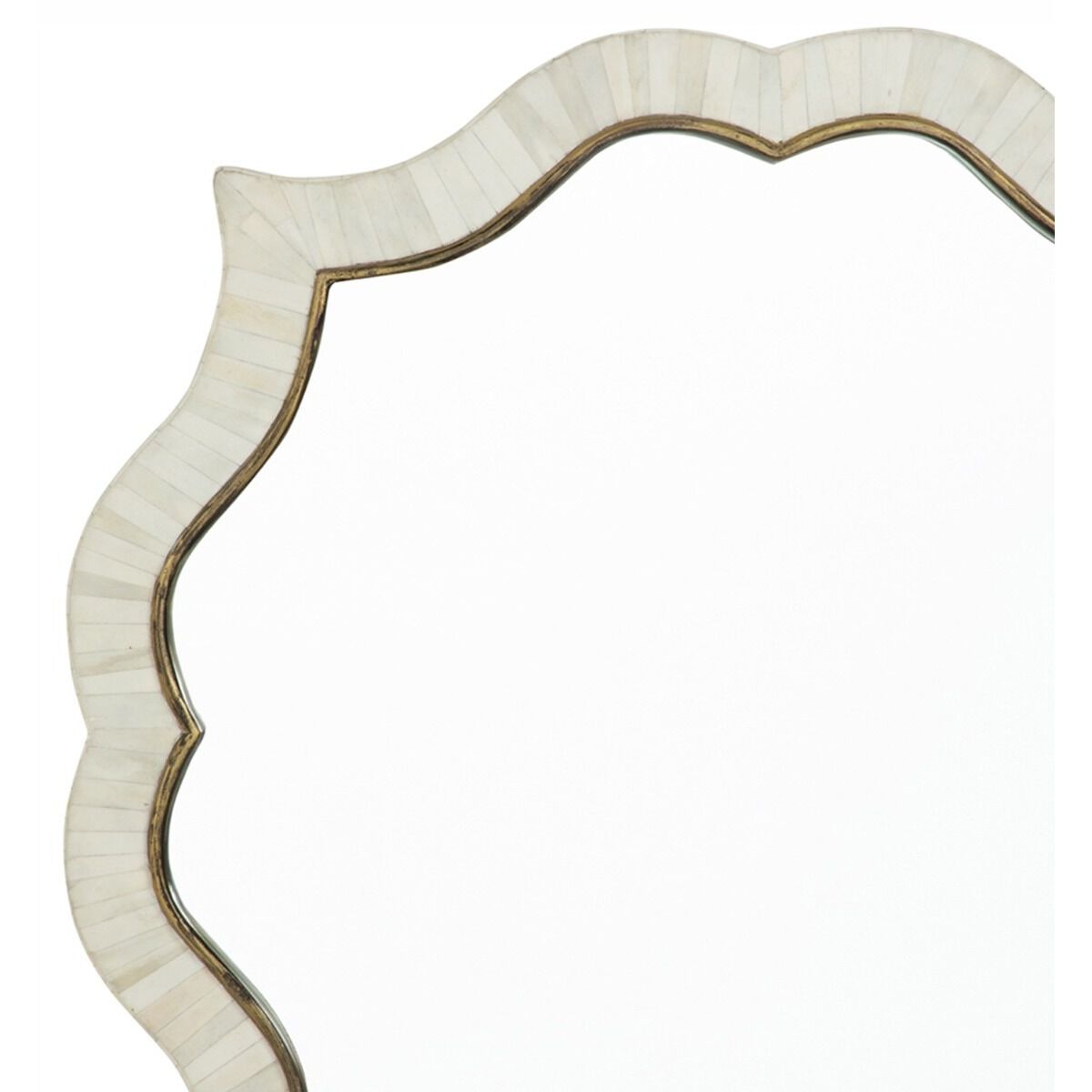 Laurette 34 X 34 inch White & Ivory Mirror