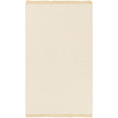 Grace 120 X 96 inch Yellow and Neutral Area Rug, Cotton
