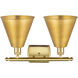 Ballston Cone LED 18 inch Satin Gold Bath Vanity Light Wall Light