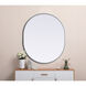 Asha 36 X 30 inch Silver Mirror in 30 x 36