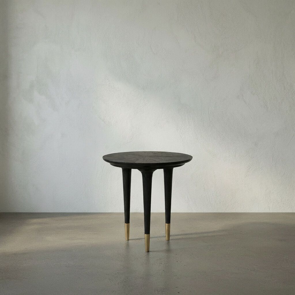 Maganini 25 X 25 inch Charcoal Black Side Table