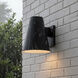 Yardley 1 Light 12 inch Black Outdoor Wall Lantern