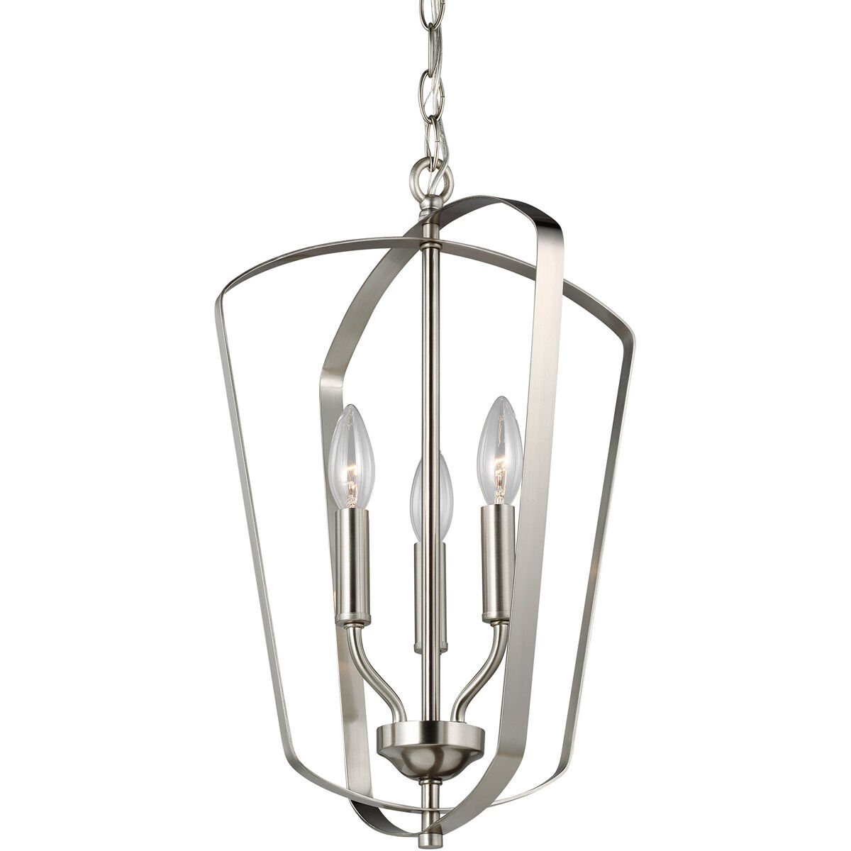 Romee LED 12.88 inch Brushed Nickel Foyer Pendant Ceiling Light, Small