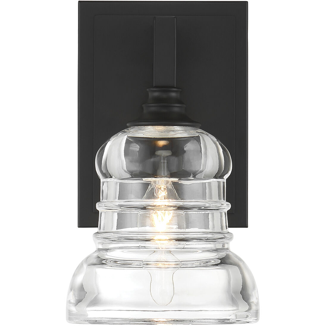 Gregory Bath Sconce Wall Light in Matte Black