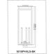 Nova 5 Light 34.25 inch Black Outdoor Post Mount Fixture in Clear Glass