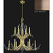 Trevi 12 Light 42 inch Bronze Chandelier Ceiling Light
