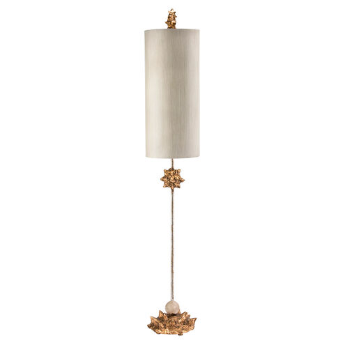 Nettle 40 inch 60.00 watt Gold Leaf With Gold Table Lamp Portable Light, Flambeau 