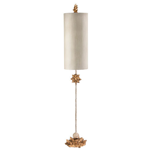 Nettle 40 inch 60.00 watt Gold Leaf With Gold Table Lamp Portable Light, Flambeau