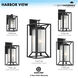 Harbor View 1 Light 13 inch Coal Outdoor Wall Mount, Great Outdoors