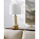 Bozrah 26 inch 100 watt Cream / Gold Accent Table Lamp Portable Light