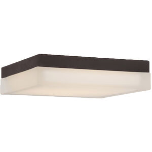 Dice LED 9 inch Bronze Flush Mount Ceiling Light in 3500K, 9in, dweLED