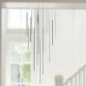 Chute LED 31.5 inch Black Multi-Pendant Ceiling Light