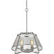 Iuka 4 Light 19 inch Brushed Nickel Pendant Ceiling Light in Brushed Nickel Steel