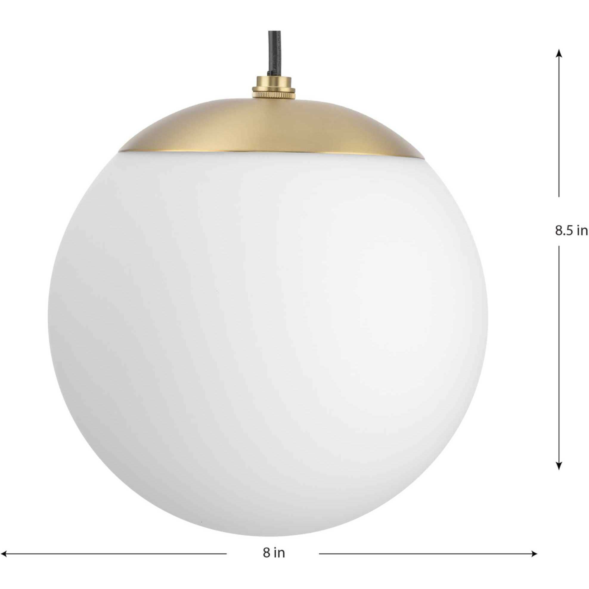 Atwell 1 Light 8 inch Brushed Bronze Pendant Ceiling Light, Small