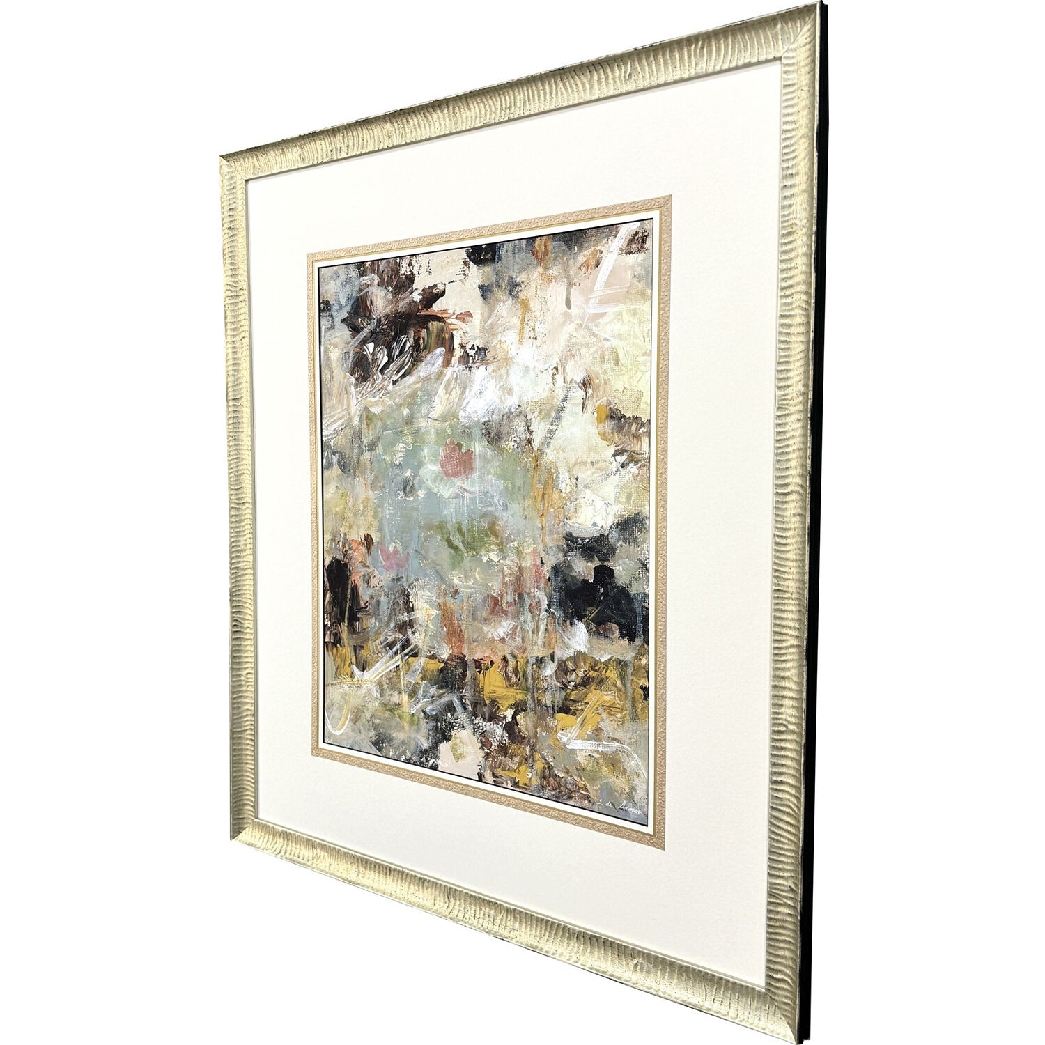 Mystic Marina Multi and Brown and Green and Pink Framed Art