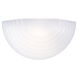 Stepped Glass 1 Light 10.75 inch White Wall Bath Fixture Wall Light