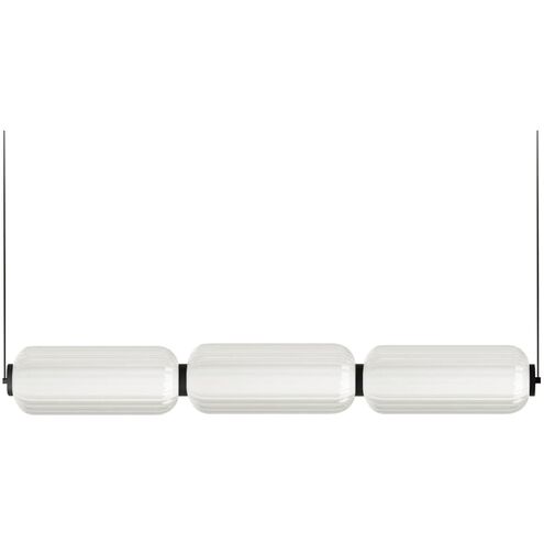 Ramona LED 38 inch Matte Black Horizontal Pendant Ceiling Light