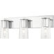 Titus 3 Light 24 inch Chrome Bath Vanity Light Wall Light