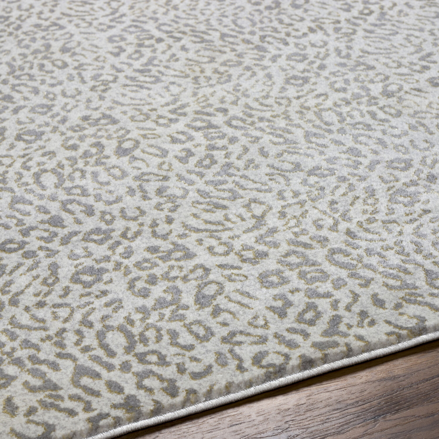 Tibetan 114 X 79 inch Medium Gray Rug, Rectangle