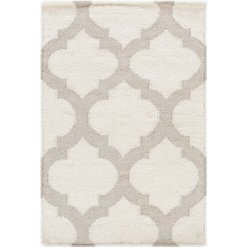 Frontier 36 X 24 inch Neutral and Gray Area Rug, Wool