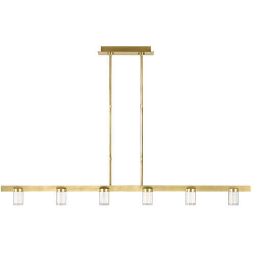 Kelly Wearstler Esfera LED 60 inch Natural Brass Linear Suspension Ceiling Light, Integrated LED