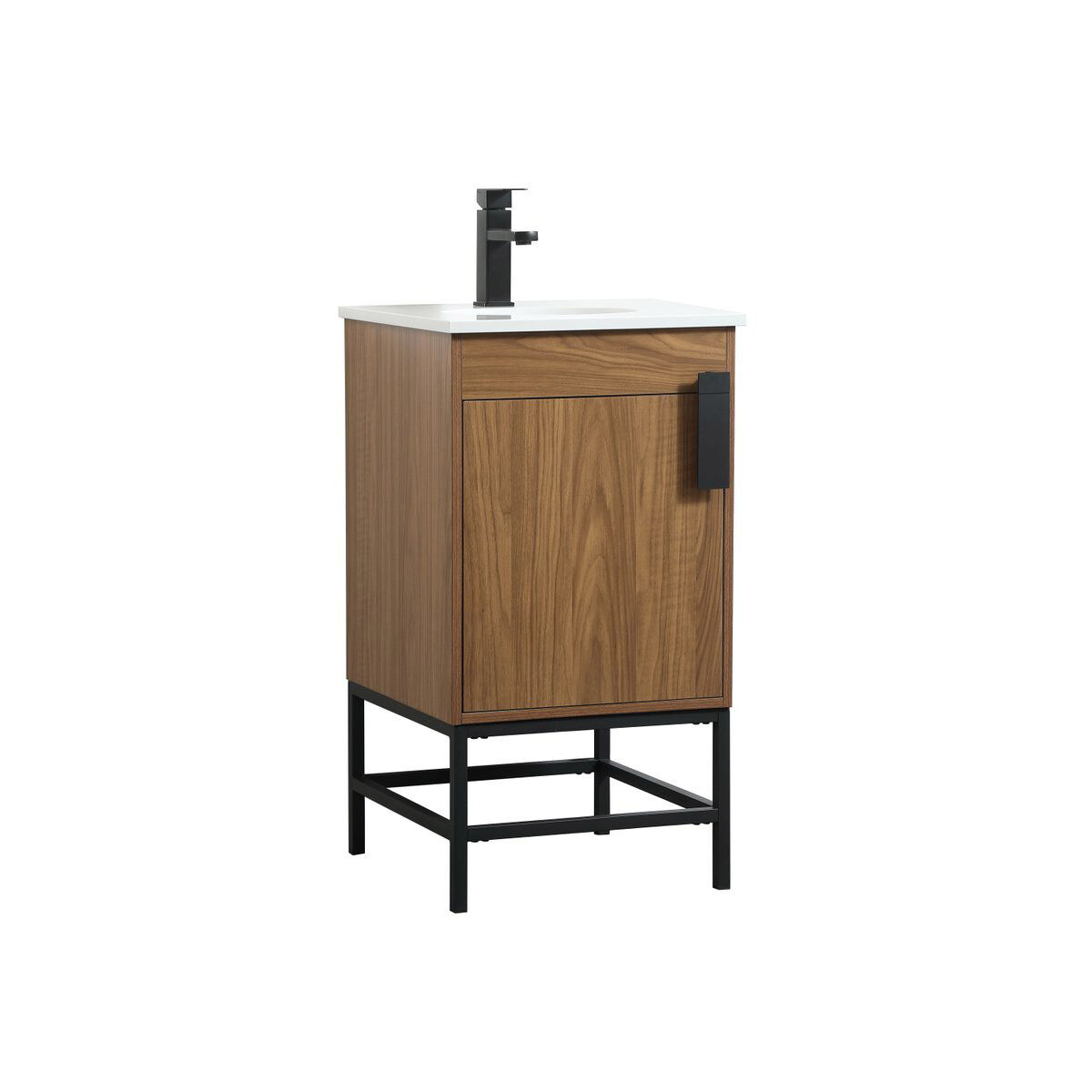 Eugene 19 X 18 X 33.5 inch Walnut Brown Vanity Sink Set