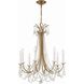 Karrington 8 Light 26 inch Aged Brass Chandelier Ceiling Light