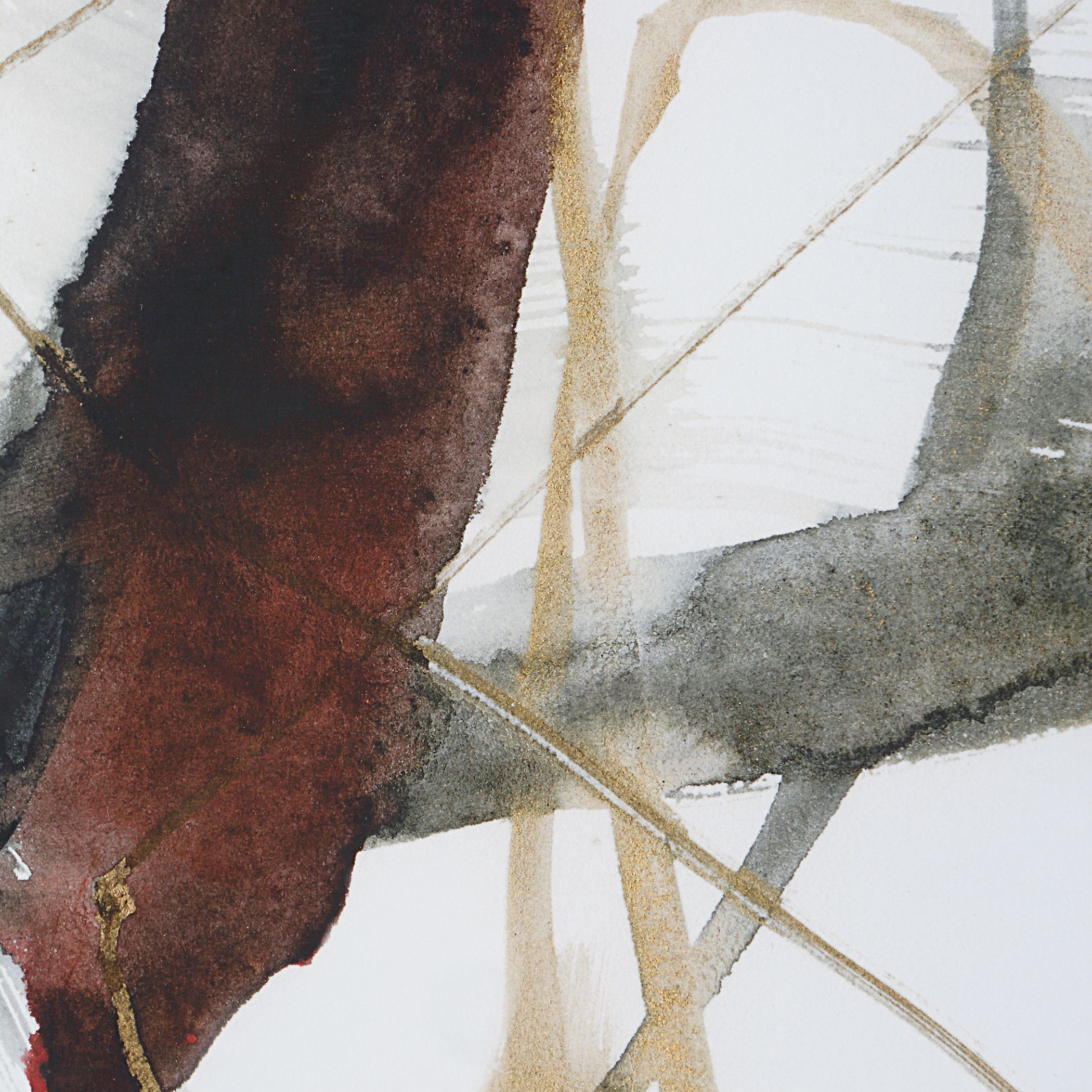 Burgundy Interjection 39.5 X 26.5 inch Abstract Prints