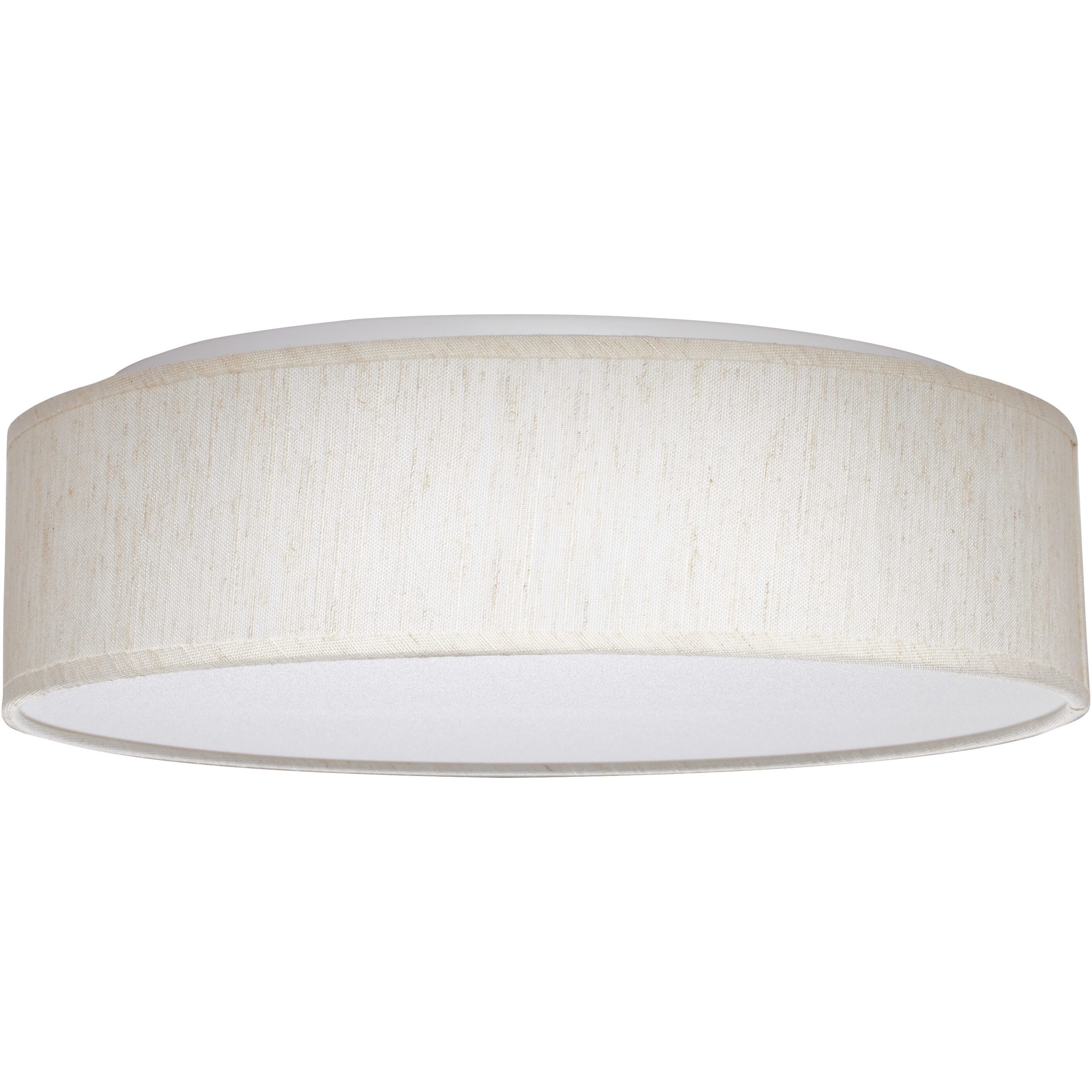 Brentwood LED 15 inch Beige Fabric Flush Mount Ceiling Light