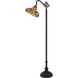 Bellscroft 61.5 inch 60 watt Matte Black and Tiffany Floor Lamp Portable Light