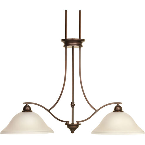 Spirit 2 Light 36 inch Antique Bronze Linear Chandelier Ceiling Light