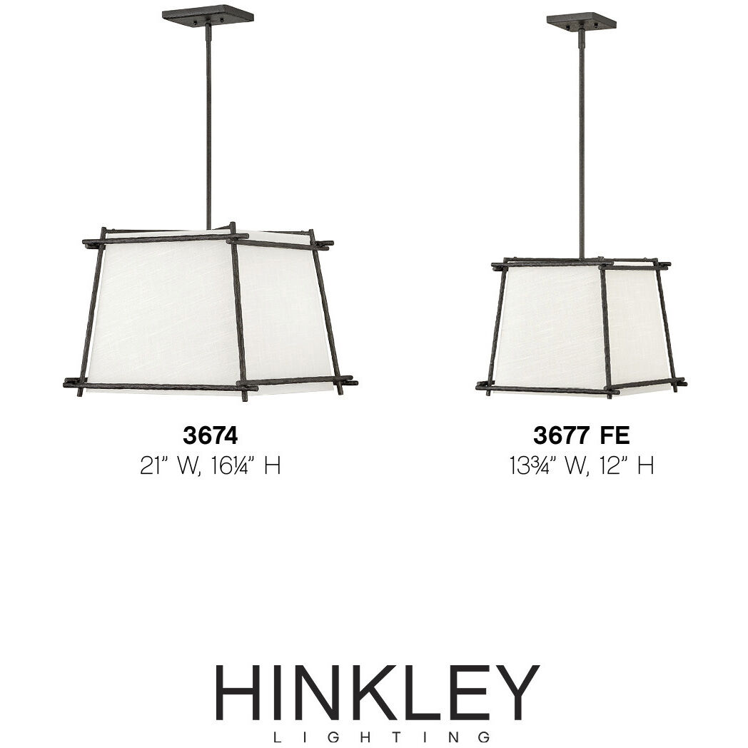 Tress 1 Light 13.75 inch Forged Iron Indoor Pendant Ceiling Light