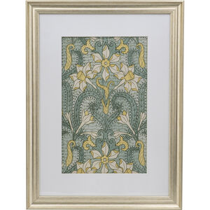 Smithsonian Gold and Yellow and Turquoise Wall Art, Floral
