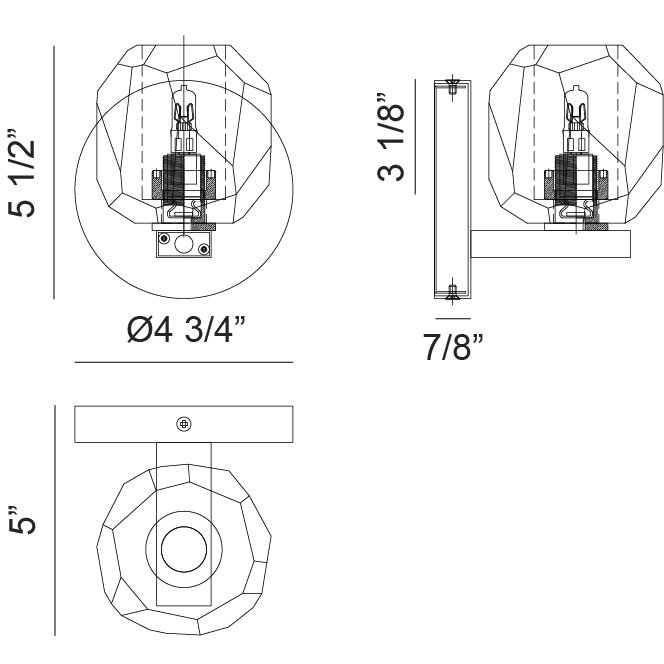 Carleton 1 Light 5 inch Aged Gold Brass Bath Vanity Light Wall Light