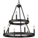 Alastair 24 inch 60.00 watt Matte Black Chandelier Ceiling Light