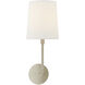Barbara Barry Go Lightly 1 Light 6 inch China White Sconce Wall Light in Linen