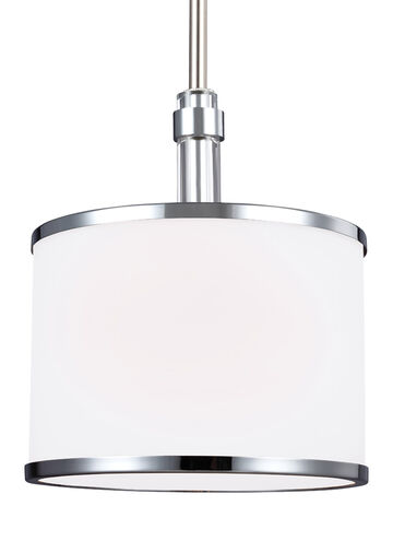 Prospect Park 1 Light 8.38 inch Satin Nickel / Chrome Pendant Ceiling Light