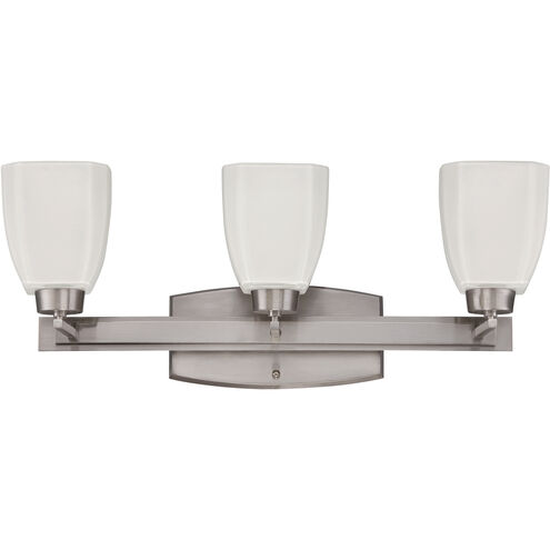 Neighborhood Bridwell 3 Light 24 inch Brushed Polished Nickel Vanity Light Wall Light