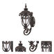Naples 1 Light 22.75 inch Marbleized Mahogany Exterior Wall Mount