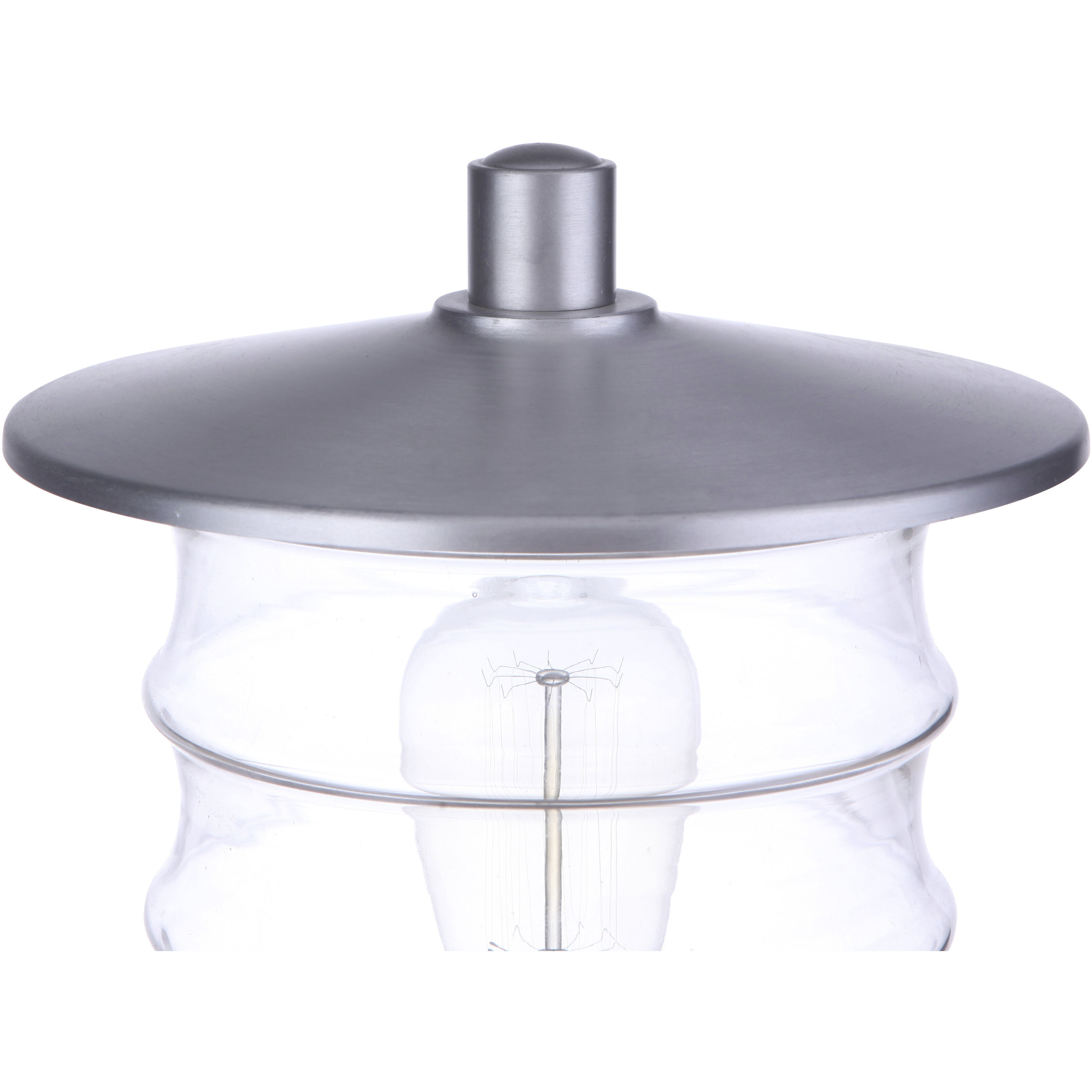 Canon 1 Light 14.13 inch Satin Aluminum Outdoor Post Mount