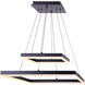 Malou LED 20 inch Black Chandelier Ceiling Light