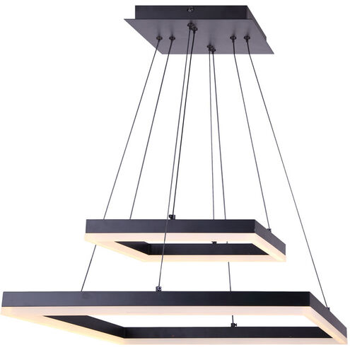 Malou LED 20 inch Black Chandelier Ceiling Light