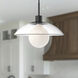 Alora Mood Francesca 1 Light 11.88 inch Matte Black Pendant Ceiling Light