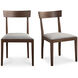 Leone Brown Dining Chair, Set of 2