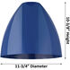 Ballston Plymouth Dome 1 Light 12 inch Brushed Satin Nickel Pendant Ceiling Light in Matte Red