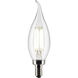 Lumos LED Candelabra 4 watt 120 3000K LED Filament, LED Filament