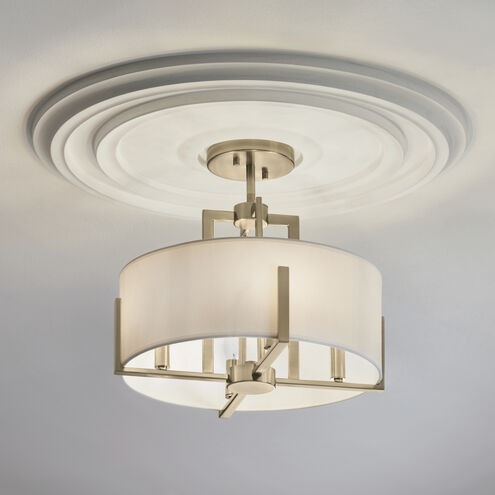Malen LED 15.5 inch Champagne Bronze Semi Flush Mount Ceiling Light