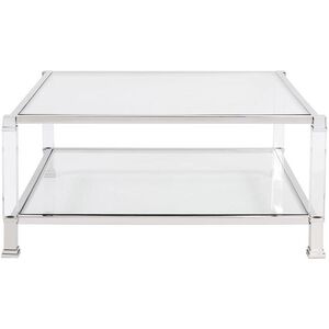 Clare 39 X 18 inch Silver Coffee Table