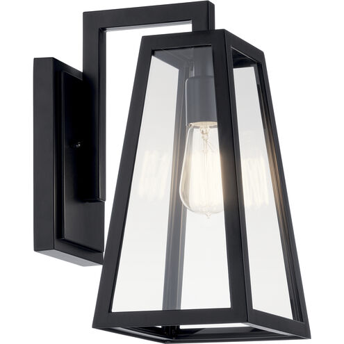 Delison 1 Light 14 inch Black Outdoor Wall Sconce